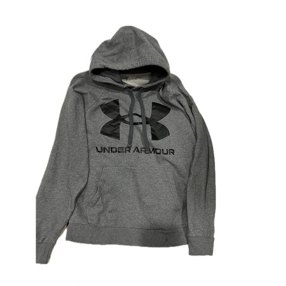Under Armour Gray Hoodie Loose Fit Mens M - Picture 1 of 3